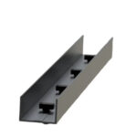 Профилен конектор 40mm x 40mm Црно + 4 Т завртки